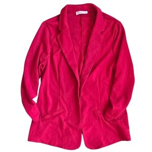 89th&Madison Women's Red Blazer
